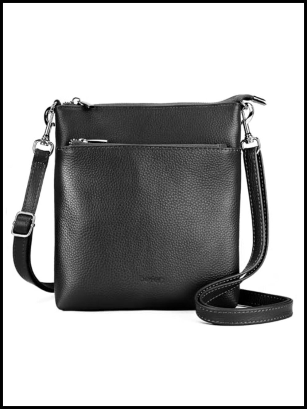Genuine Leather Crossbody Purse Small Lightweight Travel Bag
